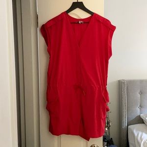 Athleta red romper